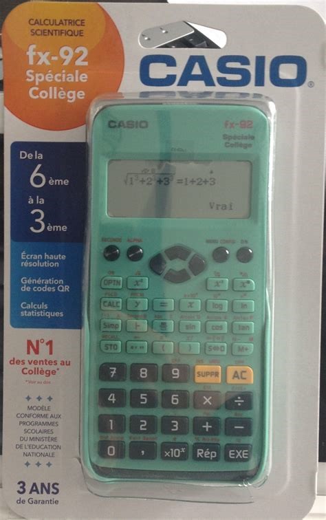 casio fx 92 - Calculatrices